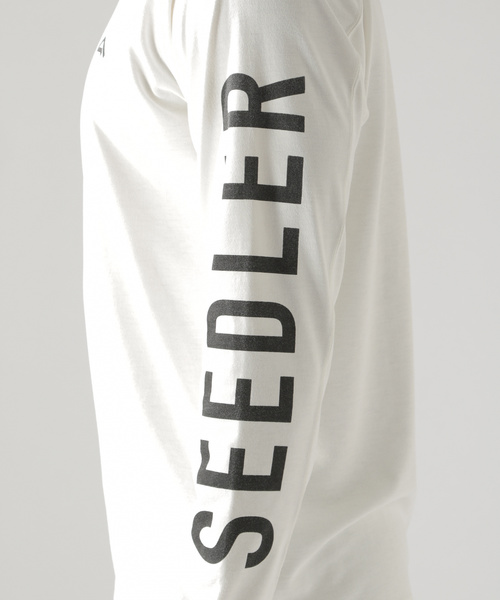 BAYFLOW（ベイフロー）の「[SEEDLER ( シードラー)]ソデプリントロングスリーブT（Tシャツ/カットソー・メンズ・ホワイト/ベージュ/チャコール・SMALL/LARGE/MEDIUM）」の12枚目の写真