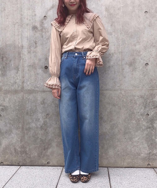 one after another NICE CLAUP（ワンアフターアナザーナイスクラップ）の「ヴィンテージ襟レースブラウス（シャツ/ブラウス・レディース・オフホワイト/モカ/ライトベージュ・FREE）」の12枚目の写真