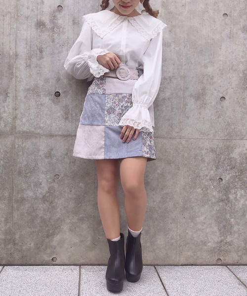 one after another NICE CLAUP（ワンアフターアナザーナイスクラップ）の「ヴィンテージ襟レースブラウス（シャツ/ブラウス・レディース・オフホワイト/モカ/ライトベージュ・FREE）」の14枚目の写真