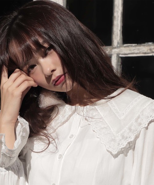 one after another NICE CLAUP（ワンアフターアナザーナイスクラップ）の「ヴィンテージ襟レースブラウス（シャツ/ブラウス・レディース・オフホワイト/モカ/ライトベージュ・FREE）」の17枚目の写真