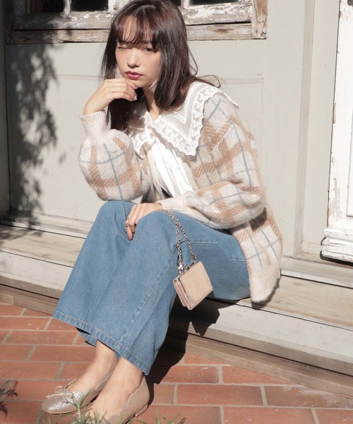 one after another NICE CLAUP（ワンアフターアナザーナイスクラップ）の「ヴィンテージ襟レースブラウス（シャツ/ブラウス・レディース・オフホワイト/モカ/ライトベージュ・FREE）」の18枚目の写真