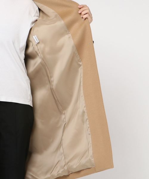 ESTNATION（エストネーション）の「ESTNATION / ロングチェスターコート（チェスターコート・レディース・キャメル/ネイビー・38/36）」の5枚目の写真