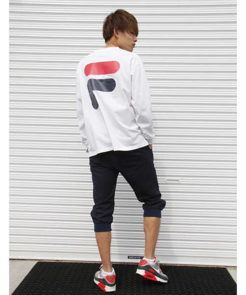 FILA HERITAGE(フィラヘリテージ)の「FILA heritage ロゴバックプリントクルーネックジャージーロングスリーブTシャツ(Tシャツ/カットソー・メンズ・ネイビー/オレンジ/ホワイト・M/XL/XXL/L/S)」の11枚目の写真