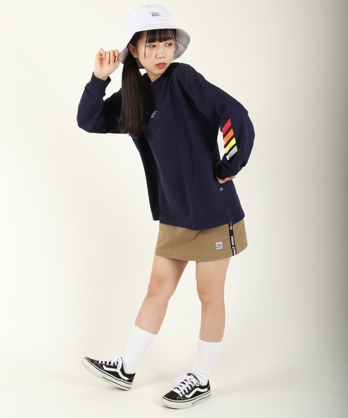FILA HERITAGE(フィラヘリテージ)の「FILA heritage ロゴバックプリントクルーネックジャージーロングスリーブTシャツ(Tシャツ/カットソー・メンズ・ネイビー/オレンジ/ホワイト・M/XL/XXL/L/S)」の12枚目の写真