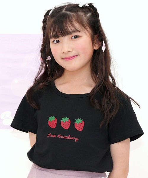 Bee des Bee（ビーデスビー）の「【コットン100％】半袖プリントTシャツ（Tシャツ/カットソー・キッズ・ホワイト×ブラック/ホワイト×グレー/ブラック×グリーン/ホワイト/ネイビー/ブラック×グレー/ホワイト×グリーン/ホワイト×イエロー/チャコールグレー/ライトブルー/ライトベージュ/ブラック/ミント/ベージュ/クリーム/ホワイト系その他/アイボリー/ピンク/ライラック/ピンクベージュ/サックスブルー/ピンク系その他/ライトグリーン/ダークブラウン/ホワイト系その他5/ホワイト系その他6/ブラック系その他2/ホワイト系その他3/ホワイト系その他2/ホワイト系その他4/ブラック系その他/ブルー/ピンク系その他2/ホワイト系その他7・110cm/120cm/130cm/150cm/100cm/140cm）」の17枚目の写真