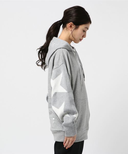 ROGER AND RAW（ロジャーアンドロウ）の「Roger＆Raw/星柄パーカーP/O（パーカー・レディース・ホワイト/ブラック/ベージュ/杢グレー・M）」の5枚目の写真