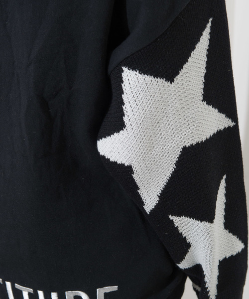 ROGER AND RAW（ロジャーアンドロウ）の「Roger＆Raw/星柄パーカーP/O（パーカー・レディース・ホワイト/ブラック/ベージュ/杢グレー・M）」の17枚目の写真