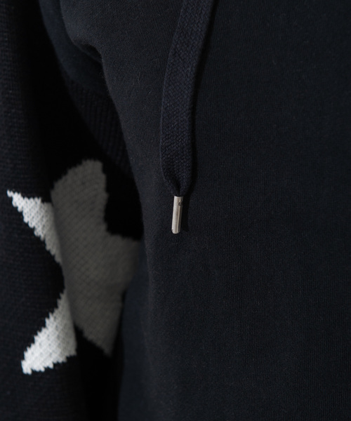 ROGER AND RAW（ロジャーアンドロウ）の「Roger＆Raw/星柄パーカーP/O（パーカー・レディース・ホワイト/ブラック/ベージュ/杢グレー・M）」の12枚目の写真