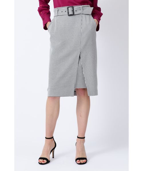 PINKY&DIANNE（ピンキーアンドダイアン）の「ギンガムストレッチラップレイヤードスカート（スカート・レディース・ブラック系その他/グリーン系その他・38/36/34）」の10枚目の写真