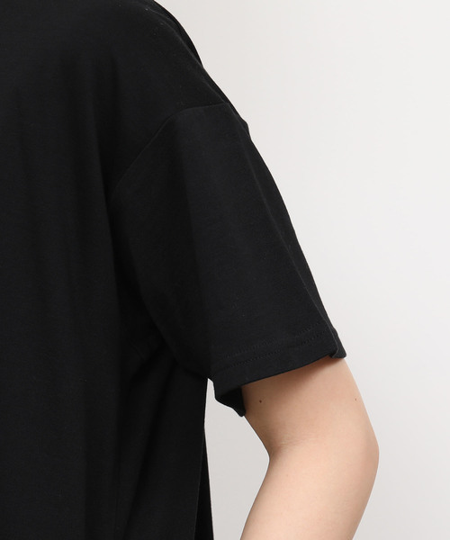 ADAM ET ROPE'（アダムエロペ）の「ＯＮＯメリヤスミニ裏毛ルーズワンピース（ワンピース・レディース・オフホワイト/ブラック・FREE）」の7枚目の写真