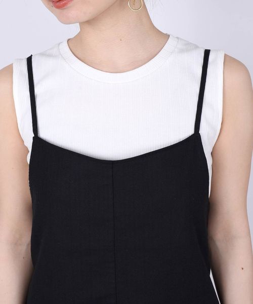 Khaju(カージュ)の「Khaju:セットキャミワンピース◇(ワンピース・レディース・ブラック/ベージュ/キャメル/カーキ・ONE SIZE)」の22枚目の写真