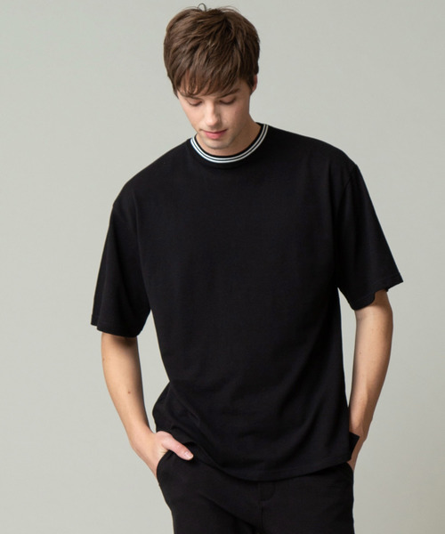 Bling Leads(ブリングリーズ)の「T/C 鹿の子 クルーネック Tシャツ(Tシャツ/カットソー・メンズ・ホワイト/ブラック/チャコールグレー/カーキ/ネイビー/サックスブルー/ピンク/ワインレッド・M/L/XL)」の1枚目の写真