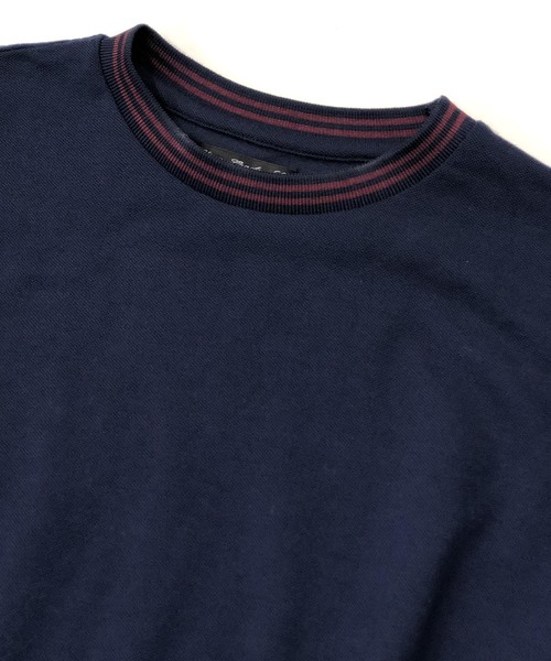 Bling Leads(ブリングリーズ)の「T/C 鹿の子 クルーネック Tシャツ(Tシャツ/カットソー・メンズ・ホワイト/ブラック/チャコールグレー/カーキ/ネイビー/サックスブルー/ピンク/ワインレッド・M/L/XL)」の9枚目の写真
