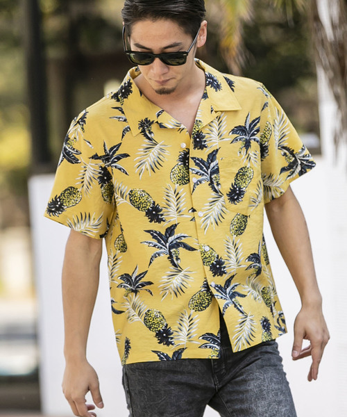 A.S.M（エーエスエム）の「ヴィンテージ パイナップル柄 オープン