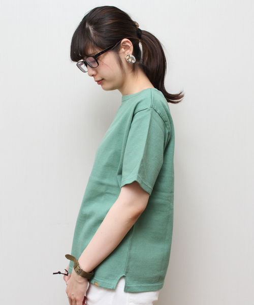 D.M.G.（ドミンゴ）の「D.M.G./ディーエムジー　ボートネックTシャツ　19-069（Tシャツ/カットソー・レディース・ブルー/グリーン/イエロー・2/3）」の12枚目の写真