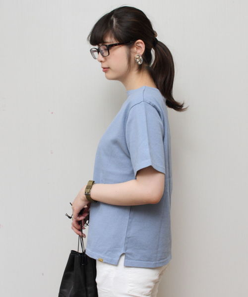 D.M.G.（ドミンゴ）の「D.M.G./ディーエムジー　ボートネックTシャツ　19-069（Tシャツ/カットソー・レディース・ブルー/グリーン/イエロー・2/3）」の17枚目の写真