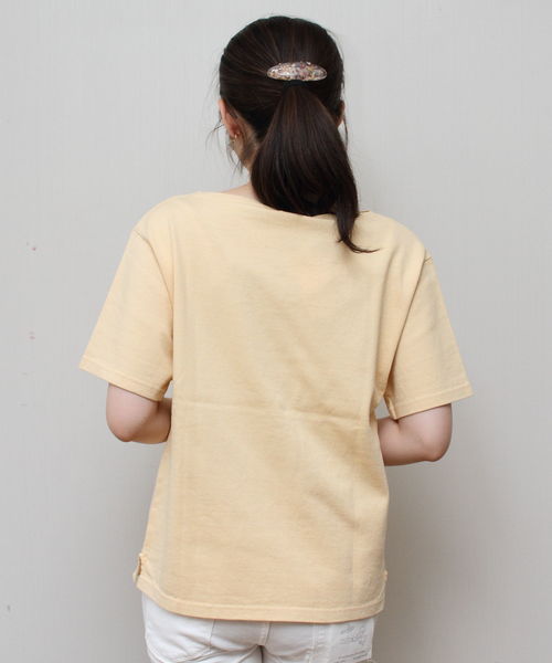 D.M.G.（ドミンゴ）の「D.M.G./ディーエムジー　ボートネックTシャツ　19-069（Tシャツ/カットソー・レディース・ブルー/グリーン/イエロー・2/3）」の21枚目の写真