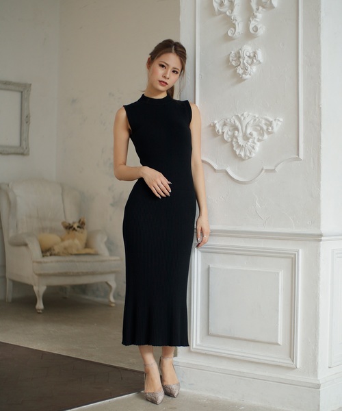 LIPSERVICE(リップサービス)の「ニュアンスボーダーマーメイドニットワンピース(ワンピース・レディース・ブラック/その他1/その他2/オレンジ系その他・S/M)」の10枚目の写真