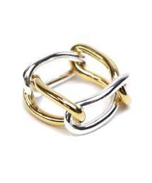 【YArKA/ヤーカ】silver925 4 oval parts ring[jens]/4楕円パーツリング