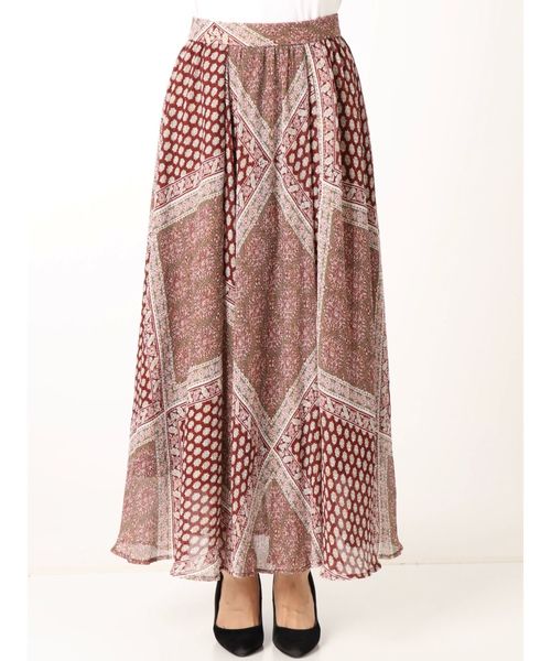 Ungrid（アングリッド）の「ラメランダムプリーツパネル柄スカート（スカート・レディース・ネイビー/レッド・FREE）」の13枚目の写真