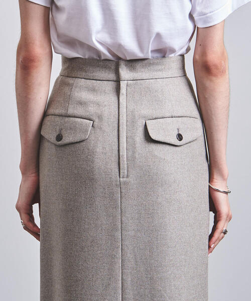 UNITED ARROWS（ユナイテッドアローズ）の「UWSC W タイト マキシスカート◆（スカート・レディース・ベージュ/ブラック・36/34/38）」の10枚目の写真