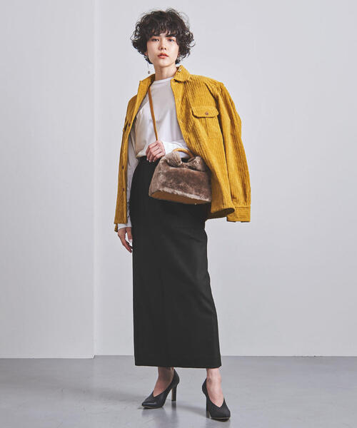 UNITED ARROWS（ユナイテッドアローズ）の「UWSC W タイト マキシスカート◆（スカート・レディース・ベージュ/ブラック・36/34/38）」の5枚目の写真