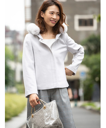 Fabulous Angela�i�t�@�r�����X �A���W�F���j�́u�E�[���J�V�~�AFOX�t�@�[4WAY�t�[�h�V���[�g�R�[�g�i�_�b�t���R�[�g�j�v