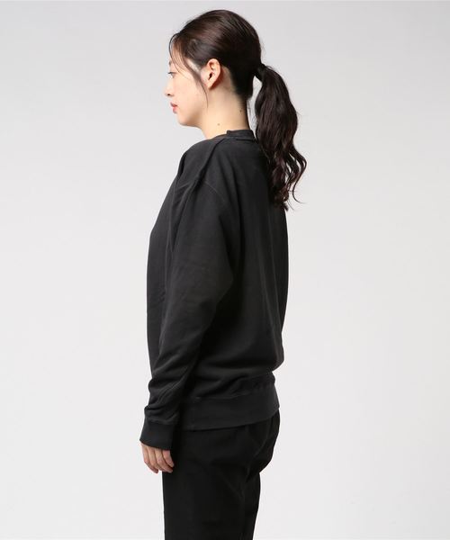 OLD BETTY'S（オールドベティーズ）の「Pigment Dye Sweat Shirts(7) /ヴィンテージ風 スウェット シャツ（スウェット・レディース・ブラック/オフホワイト/ネイビー・36）」の4枚目の写真