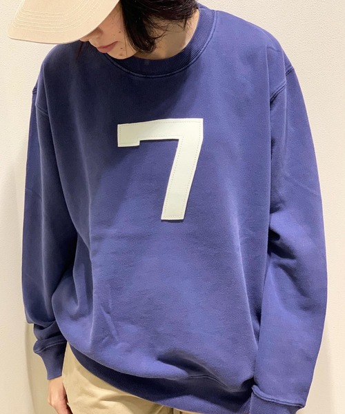 OLD BETTY'S（オールドベティーズ）の「Pigment Dye Sweat Shirts(7) /ヴィンテージ風 スウェット シャツ（スウェット・レディース・ブラック/オフホワイト/ネイビー・36）」の3枚目の写真