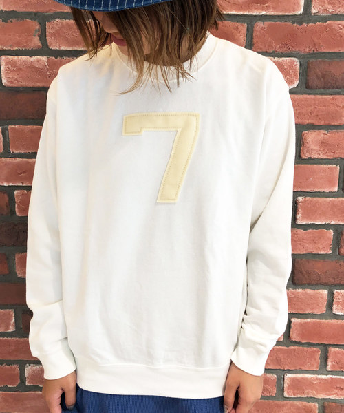 OLD BETTY'S（オールドベティーズ）の「Pigment Dye Sweat Shirts(7) /ヴィンテージ風 スウェット シャツ（スウェット・レディース・ブラック/オフホワイト/ネイビー・36）」の9枚目の写真