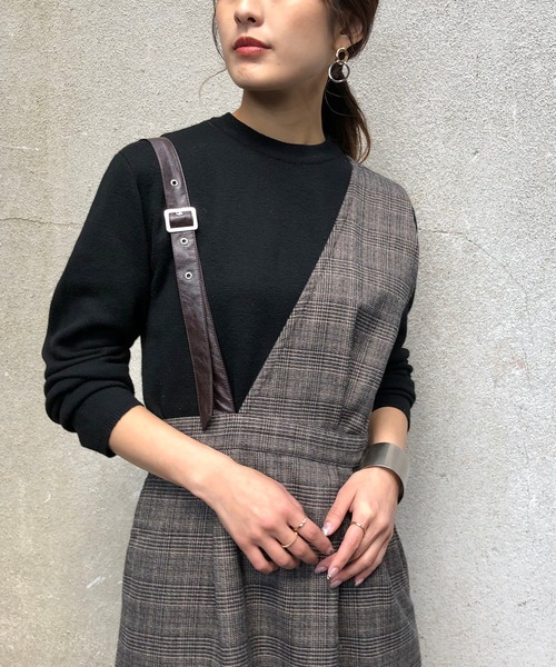 &g'aime（アンジェム）の「【&g'aime】チェック×アシンメトリー