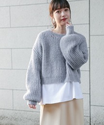 LOWRYS FARM | ＭＩＸショートプルオーバー　856253(ニット/セーター)