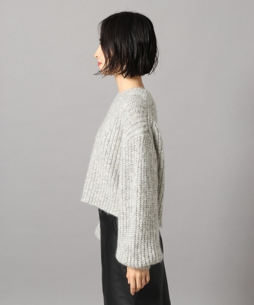 LOWRYS FARM(ローリーズファーム)の「MIXショートプルオーバー 856253(ニット/セーター・レディース・グレー/ベージュ/ブルー・FREE)」の6枚目の写真