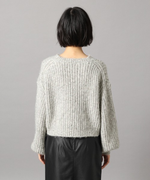 LOWRYS FARM(ローリーズファーム)の「MIXショートプルオーバー 856253(ニット/セーター・レディース・グレー/ベージュ/ブルー・FREE)」の7枚目の写真