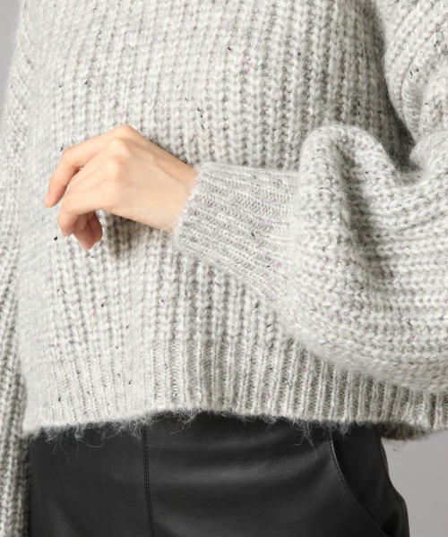LOWRYS FARM(ローリーズファーム)の「MIXショートプルオーバー 856253(ニット/セーター・レディース・グレー/ベージュ/ブルー・FREE)」の10枚目の写真