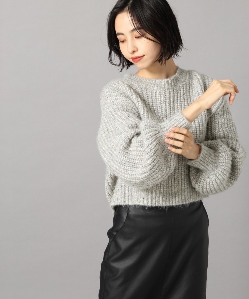 LOWRYS FARM(ローリーズファーム)の「MIXショートプルオーバー 856253(ニット/セーター・レディース・グレー/ベージュ/ブルー・FREE)」の20枚目の写真