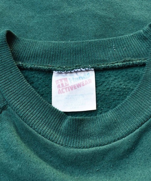 VINTAGE（ヴィンテージ）の「【ヴィンテージ古着】benetton/ベネトン ロゴ クルーネックスウェット（スウェット・メンズ・グリーン・LARGE）」の5枚目の写真