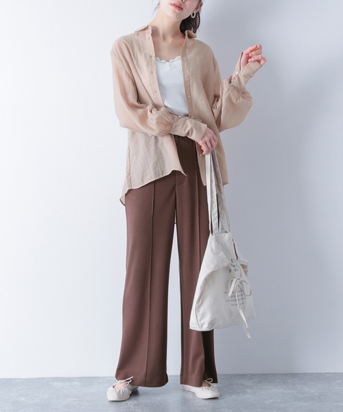 Heather（ヘザー）の「ECOコットンレースキャミ　868707（キャミソール・レディース・ブラック/アイボリー/オレンジ系その他/オフホワイト/グレー系その他/ブラウン系その他/ブルー系その他・FREE）」の22枚目の写真