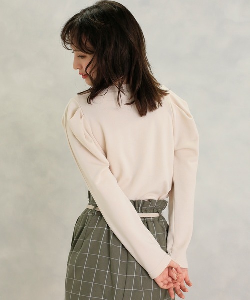 one after another NICE CLAUP（ワンアフターアナザーナイスクラップ）の「パワショルトレーナー（Tシャツ/カットソー・レディース・アイボリー/ブラウン/グリーン/パープル・FREE）」の22枚目の写真