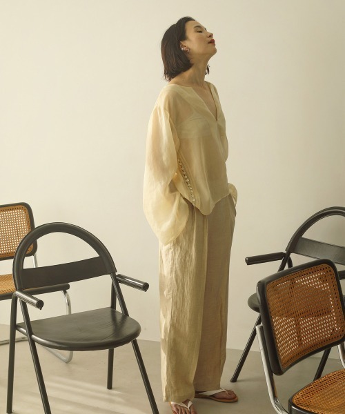 TODAYFUL（トゥデイフル）の「デラべリネントラウザース（その他パンツ・レディース・ナチュラル/カーキ/オレンジ・36inch/38inch）」の6枚目の写真