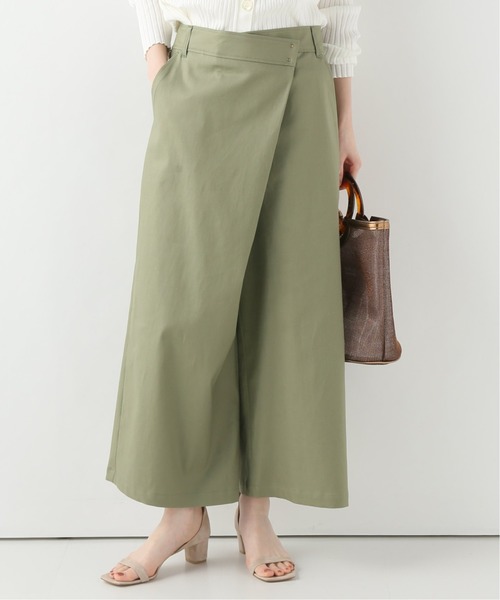SLOBE IENA(スローブイエナ)の「ラップクロップトパンツ◆(その他パンツ・レディース・カーキ/ネイビー・40/38/36)」の2枚目の写真