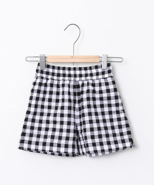 coen（コーエン）の「【coen キッズ / ジュニア】ギンガムチェックセットアップ（つなぎ/オールインワン・キッズ・ライトブルー/ブラック・150/110/130）」の4枚目の写真