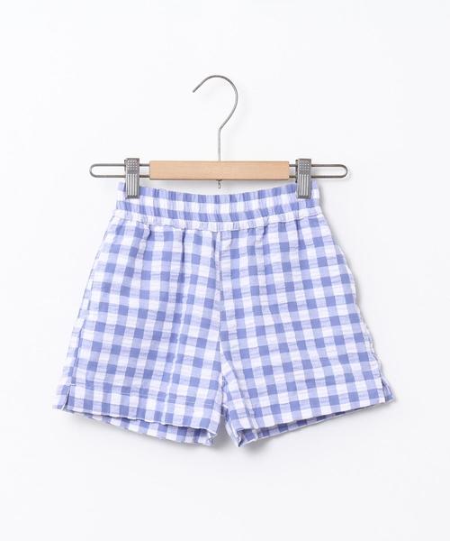 coen（コーエン）の「【coen キッズ / ジュニア】ギンガムチェックセットアップ（つなぎ/オールインワン・キッズ・ライトブルー/ブラック・150/110/130）」の8枚目の写真