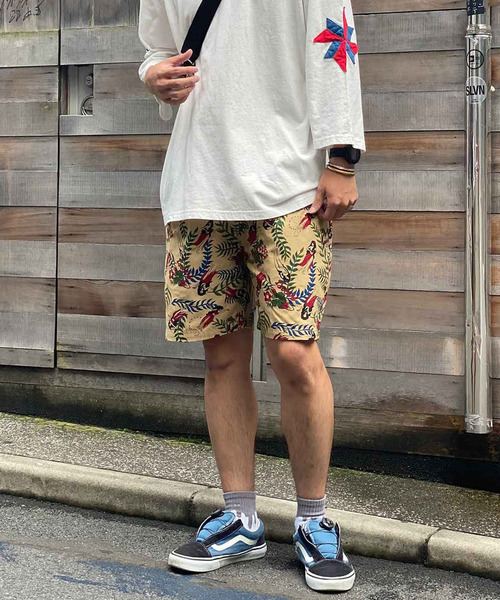 ALDIES（アールディーズ）の「Memories Existence Shorts / メモリーズイグジステンスショーツ（その他パンツ・メンズ・ベージュ/オレンジ/ブラック系その他2/ブラック系その他/ブルー・MEDIUM/LARGE/SMALL/X-LARGE）」の4枚目の写真