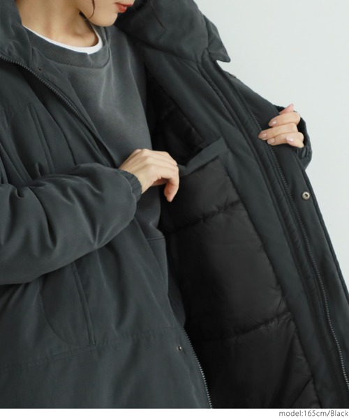 coca（coca）（コカ）の「ミリタリージャケット（ダウンジャケット/コート・レディース・ブラック/カーキ・ONE SIZE）」の15枚目の写真