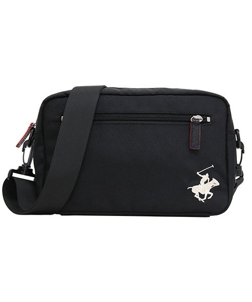 BEVERLY HILLS POLO CLUB(ビバリーヒルズポロクラブ)の「【BEVERLY HILLS POLO CLUB/ビバリーヒルズポロクラブ】ポニー刺繍ショルダーバッグ(ショルダーバッグ・レディース・ブラック/ネイビー・FREE)」の2枚目の写真
