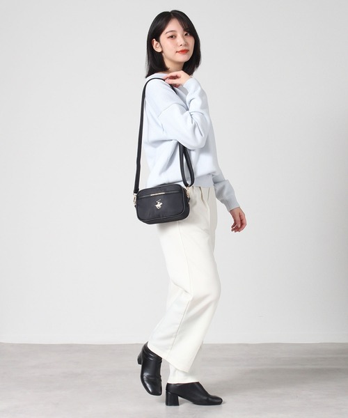 BEVERLY HILLS POLO CLUB(ビバリーヒルズポロクラブ)の「【BEVERLY HILLS POLO CLUB/ビバリーヒルズポロクラブ】ポニー刺繍ショルダーバッグ(ショルダーバッグ・レディース・ブラック/ネイビー・FREE)」の20枚目の写真