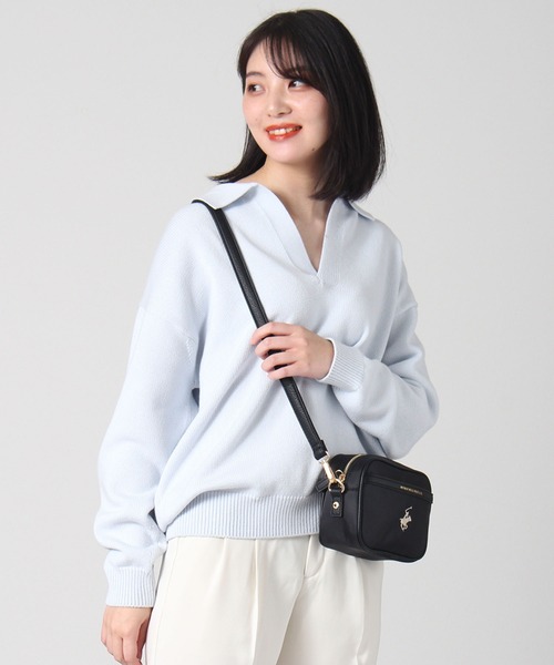 BEVERLY HILLS POLO CLUB(ビバリーヒルズポロクラブ)の「【BEVERLY HILLS POLO CLUB/ビバリーヒルズポロクラブ】ポニー刺繍ショルダーバッグ(ショルダーバッグ・レディース・ブラック/ネイビー・FREE)」の19枚目の写真