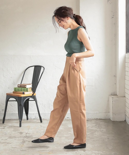 KOBE LETTUCE(コウベレタス)の「起毛ツイルテーパードパンツ(その他パンツ・レディース・ピンク/ブラック/ベージュ/ライトグレー・FREE)」の16枚目の写真
