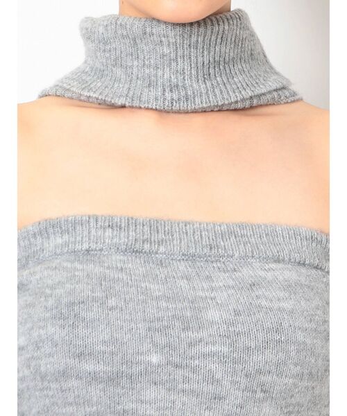 GYDA（ジェイダ）の「2WAYチョーカーベアニット TOPS（ニット/セーター・レディース・グレー/ブラック/ベージュ/ピンク・FREE）」の18枚目の写真